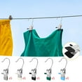 thumbnail image 1 of Tyidzon 5Pcs Clothes Pins Stainless Steel Portable Hanging Clips for Clothes, Laundry Hooks Space-Saving Clothespins for Jeans, Hats, Boot Holder, Hanging Clips, 1 of 7