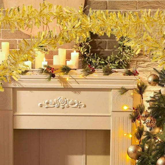 Tyidzon 6.56 Ft Christmas Garland Xmas Tree Decorations Ceiling Hanging Decorations for Indoor and Outdoor Party Supplies Christmas Decorations