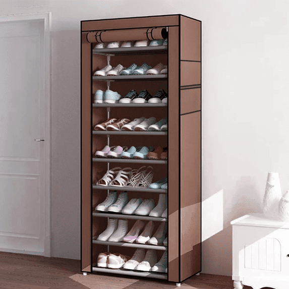 Tyidzon 8 Tiers Shoe Rack Organizer Large Capacity Tall Shoe Organizer Sturdy Shoe Storage Space Saving Shoe Rack for Closet, Entryway, Bedroom, Coffee