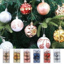 Tyidzon 8Pcs Christmas Ornaments Set 2.36 Inch Hanging Christmas Tree Balls for Christmas Decorations, Shatterproof Christmas Ornaments for Xmas Holiday Party Decor