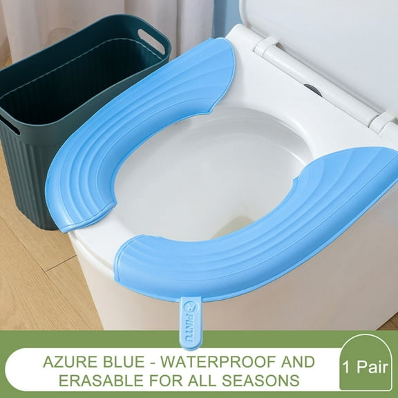 Tyidzon Bathroom Toilet Seat Cover Pads, Soft Warmer Toilet Seat Cushion Cover, Easy Installation Comfortable Toilet Cover