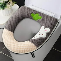 Tyidzon Bathroom Toilet Seat Cover Pads, Soft Warmer Toilet Seat Cushion Cover, Easy Installation Comfortable Toilet Cover