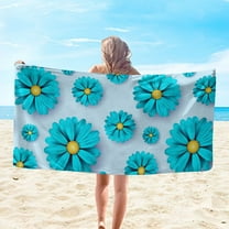 Tyidzon Beach Towel for Adults Men Women, Quick Dry Travel Pool Stuff Absorbent Super Soft Beach Blanket Bath Shower Beach Towel for Pool, Swim, Seaside Beach Holiday