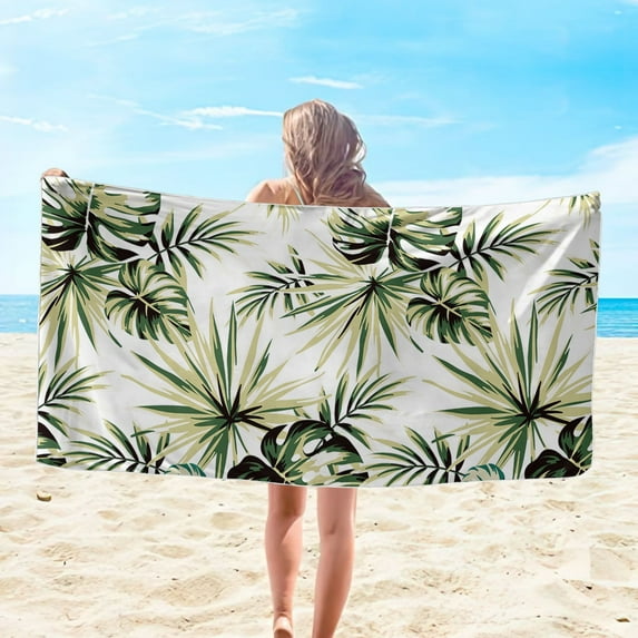 Tyidzon Beach Towel for Adults Men Women, Quick Dry Travel Pool Stuff Absorbent Super Soft Beach Blanket Bath Shower Beach Towel for Pool, Swim, Seaside Beach Holiday