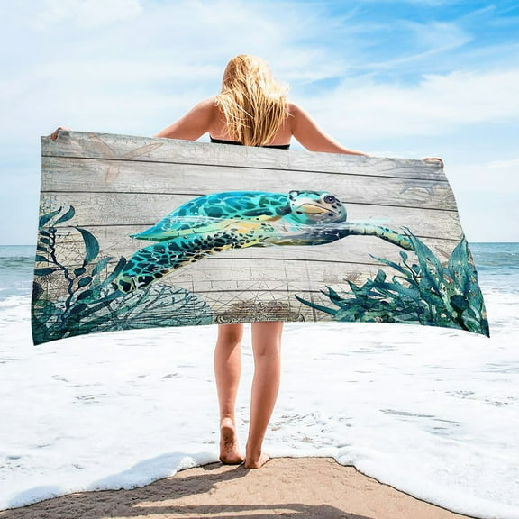 Tyidzon Beach Towel for Adults Men Women, Quick Dry Travel Pool Stuff Absorbent Super Soft Beach Blanket Bath Shower Beach Towel for Pool, Swim, Seaside Beach Holiday