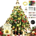 thumbnail image 1 of Tyidzon Beaded Christmas Tree Kit, Diy Handmade Pearl-Style Holiday Craft with Lights for Tabletop Decor and Holiday Gift, 1 of 5