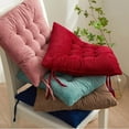 thumbnail image 1 of Tyidzon Chair Cushions for Dining Chairs, Solid Color Office Chair Cushion with Ties Tufted Chair Pads Non Slip Seat Cushion, 16 x 16 Inch, 1 of 5