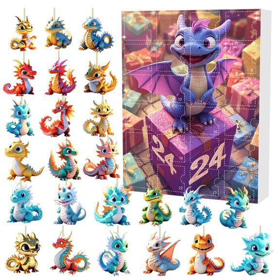 Tyidzon Christmas Advent Calendar 2025, 24 Days Christmas Countdown Calendar Xmas Party Favors Fun Gifts for Boys Girls Toddlers Children Teens Friends