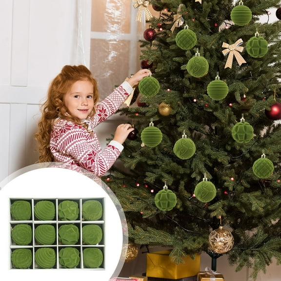 Tyidzon Christmas Ball Green Ornaments for Christmas Decorations - Shatterproof Christmas Ornaments for Holiday, Wreath & Party Decorations