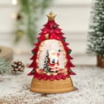 thumbnail image 1 of Tyidzon Christmas Decoration Snow Globe Xmas Tree Shaped 5.7" Small Battery Operated Night Light with Santa Vintage Lighted Ornaments for Table Centerpleces Party Holiday Decor, 1 of 7