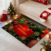 Tyidzon Christmas Doormat, Outdoor & Indoor 16"X24" Merry Christmas Door Mat Outside Holiday Christmas Rug for Front Door Entryway Floor Mat