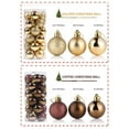 thumbnail image 1 of Tyidzon Christmas Ornaments Set, 24Pc 2.36 Inch Shatterproof Christmas Tree Decorations Ball Ornaments, Hanging Ornaments for Xmas Tree Holiday Party Home Decor, 1 of 4
