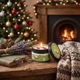 thumbnail image 1 of Tyidzon Christmas Scented Candles for Home, 1 Pc Christmas Tin Soy Wax Aromatherapy Candle with Dried Petals for Home, Perfect Holiday Gifts, 1 of 6