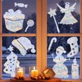 thumbnail image 1 of Tyidzon Christmas Stickers for Window, Snowman Christmas Tree Pattern Decorative Window Clings for Party Wall Window Glass Home Decor, 1 of 5
