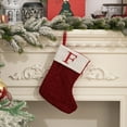 thumbnail image 1 of Tyidzon Christmas Stockings with Letter, 12" Embroidered Knitted Stockings for Family, Kids, Xmas Holiday Party Gifts Decorations for Fireplace, 1 of 3