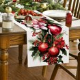thumbnail image 1 of Tyidzon Christmas Table Runner Christmas Red Bells Table Cloth, Table Runners for Birthday Farmhouse Kitchen Dining Room Holiday Party Home Decor, 1 of 6