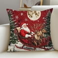 thumbnail image 1 of Tyidzon Christmas Throw Pillow Covers, 18 x 18 Inch Christmas Tree Snowman Pillow Case, Soft Comfortable Pillowcases for Sofa Bedroom Couch Winter Holiday Party Home Decor, 1 of 6