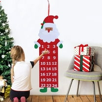 Tyidzon Christmas Tree Advent Calendar, 24 Days Countdown to Christmas Felt Fabric Advent Calendar, Holiday Decoration Wall Door Hanging Decor Gifts for Kids Adults