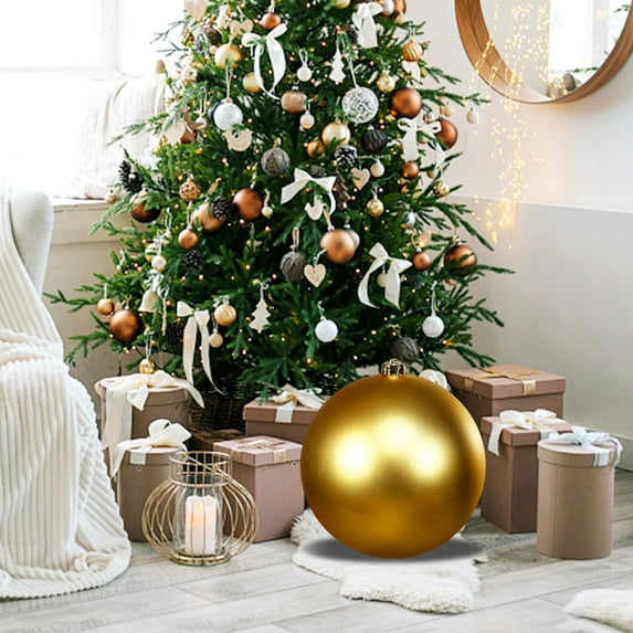 Tyidzon Christmas Tree Ball Ornaments, 7.8 Inch Shatterproof Plastic Decorative Christmas Balls for Xmas Tree Decor Holiday Party Wedding Home Decor