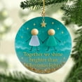 thumbnail image 1 of Tyidzon Christmas Tree Ornaments Sea Glass Friendship Christmas Decorations, Friendships Gifts for Friends Xmas Winter Party Hanging Decorations, 1 of 6