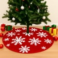 thumbnail image 1 of Tyidzon Christmas Tree Skirt Decorations, 30 Inch Snowflake Christmas Soft Tree Mat Xmas Winter Holiday Xmas Party Indoor Outdoor Home Christmas Decorations, 1 of 6