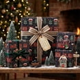 thumbnail image 1 of Tyidzon Christmas Wrapping Paper Roll, Red Train and Snowy House Design Wrap Paper, 17 in x 9.8 ft Large Thick Roll for Party Gifts, 1 of 6