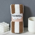 thumbnail image 1 of Tyidzon Coral Velvet Towels for Bathroom, Soft, Absorbent, Quick Drying Bathroom Towels, Shower Towels for Bathroom Easy to Wash 14x30 Inch, 1 of 2