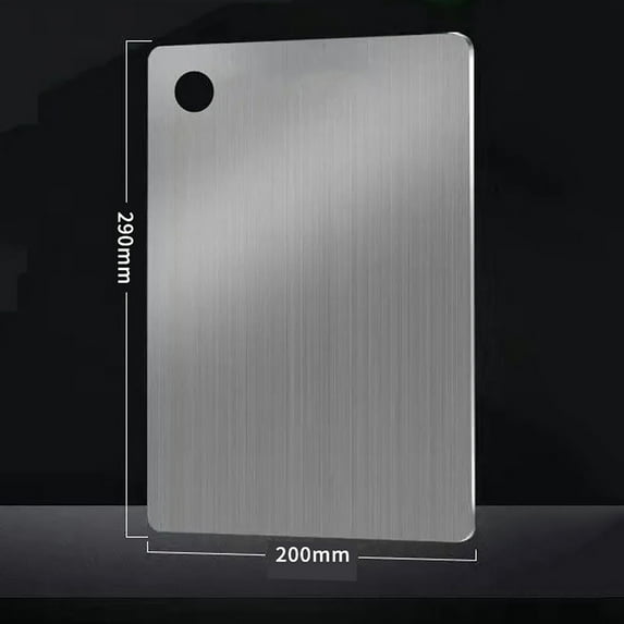 Tyidzon Cutting Boards for Kitchen, Stainless Steel Cutting Board with Hanging Hole, Non Toxic, Double Sided Chopping Board for Meat Vegetables Fruit, Easy to Clean