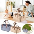 thumbnail image 1 of Tyidzon Diaper Caddy Organizer Portable Storage Basket Foldable Storage Bag Portable Lightly Multifunction Changeable Compartments, 1 of 9