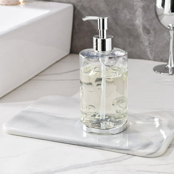 Tyidzon Dish Soap Dispenser, Pump Bottle, 420ml Refillable Plastic Empty Lotion Soap Dispenser Liquid Container for Bathroom Shampoo and Body Wash
