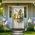 thumbnail image 1 of Tyidzon Easter Door Cover, Bunny Door Curtain with Colorful Eggs, Full Size Hanging Decor for Indoor Outdoor Easter Party Supplies, 35x71", 1 of 6