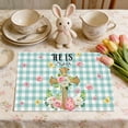 thumbnail image 1 of Tyidzon Easter Placemats, 18x12 Inch Linen Bunny Eggs Table Mats, Insulated Washable Placemats for Dining Table Spring Easter Home Decor, 1 of 6