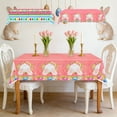 thumbnail image 1 of Tyidzon Easter Tablecloth, Large Disposable Bunny & Eggs Design Plastic Table Cover for Easter Party Supplies Desktop Holiday Decor, 72x54", 1 of 7