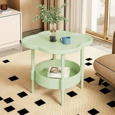 Tyidzon End Table Small Bedside Table with Storage Modern Round End Tables Living Room, Bathroom，Bedroom, Nursery, Laundry Nightstand