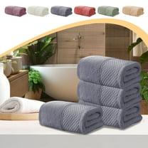 Tyidzon Face Towels Lightweight Soft Towels for Bathroom 13" x 29", Quick-Dry, Daily Use Highly Absorbent Towel for Home, Spa, Gym, Gray