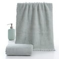 thumbnail image 1 of Tyidzon Face Towels Soft Hand Towels for Bathroom Absorbent Quick Dry - Gentle Skin-Friendly Easy to Rinse Wash Cloths for Showering Towels 12X24 Inch, Light Gray, 1 of 3