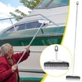 thumbnail image 1 of Tyidzon Floor Scrub Brush with 48 Inch Long Adjustable Handle 2 in 1 Scrape Brush Stiff Bristle Floor Scrubber for Cleaning Shower Bathroom Garage Kitchen Wall Deck Tub Tile, 1 of 3