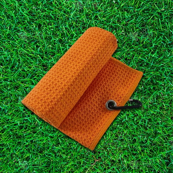 Tyidzon Golf Towel with Carabiner Clip, Golf Pineapple Ball Towel Gym Towel, Golf Towels for Golf Bags, Convenient Golf Cleaning Towel