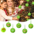 thumbnail image 1 of Tyidzon Green Furry Christmas Ball Ornaments for Xmas Tree Green Christmas Hanging Decorations Soft Faux Fur Ball Ornaments for Home Party Supply Fireplace Mantel Wall Decor, 1 of 9