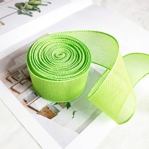 Tyidzon Green Ribbon for Flower Bouquet, Lace Ribbon for Wreath Bows Wrapping Gifts Ribbon for Gift Wrapping Birthday Party Wedding Decorations