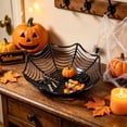 thumbnail image 1 of Tyidzon Halloween Candy Bowl Spider Web Trick or Treat Dish Decorations Indoor, Plastic Bowl Spooky Party Table Decor Snack Serving Dishes, 1 of 6
