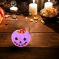 thumbnail image 1 of Tyidzon Halloween Candy Bucket 2.9in Plastic Pumpkin Pail with Handle, Trick or Treat Basket for Kids, Reusable Storage Container for Party Decor, 1 of 6