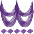 thumbnail image 1 of Tyidzon Halloween Creepy Gauze Cloth Decorations, Spooky Purple Mesh Fabric Cloths for Craft, Indoor Outdoor Scary Halloween Gauze for Party Supplies Home Wall Yard Decor, 1 of 2