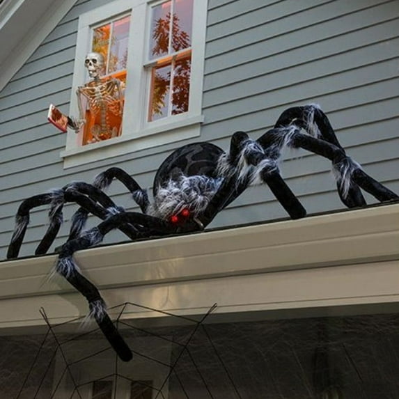 Tyidzon Halloween Spider Decorations, 75cm Outdoor Decorations Spider for Halloween, Spider Props for Yard Lawn Halloween Outside Decor and Indoor Party Decor