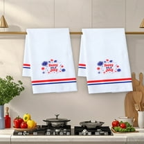 Tyidzon Kitchen Towels 4th of July Decorations Memorial Day Independence Day Kitchen Towels Dish Towels 18X28 Inch Home Decorations Hand Towels Quickly Drying Dishcloth