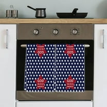 Tyidzon Kitchen Towels 4th of July Decorations Patriotic Hand Towel Independence Day Dish Towels 16X24 Inch Red Blue and White Stripe Kitchen Rags Memorial Day Absorbent Dishcloth for Home