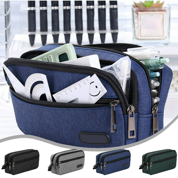 Tyidzon Large Capacity Pencil Case Stationery Pouch, Multicolored Pen Pouch, Pencil Bags with Zipper for Home Office