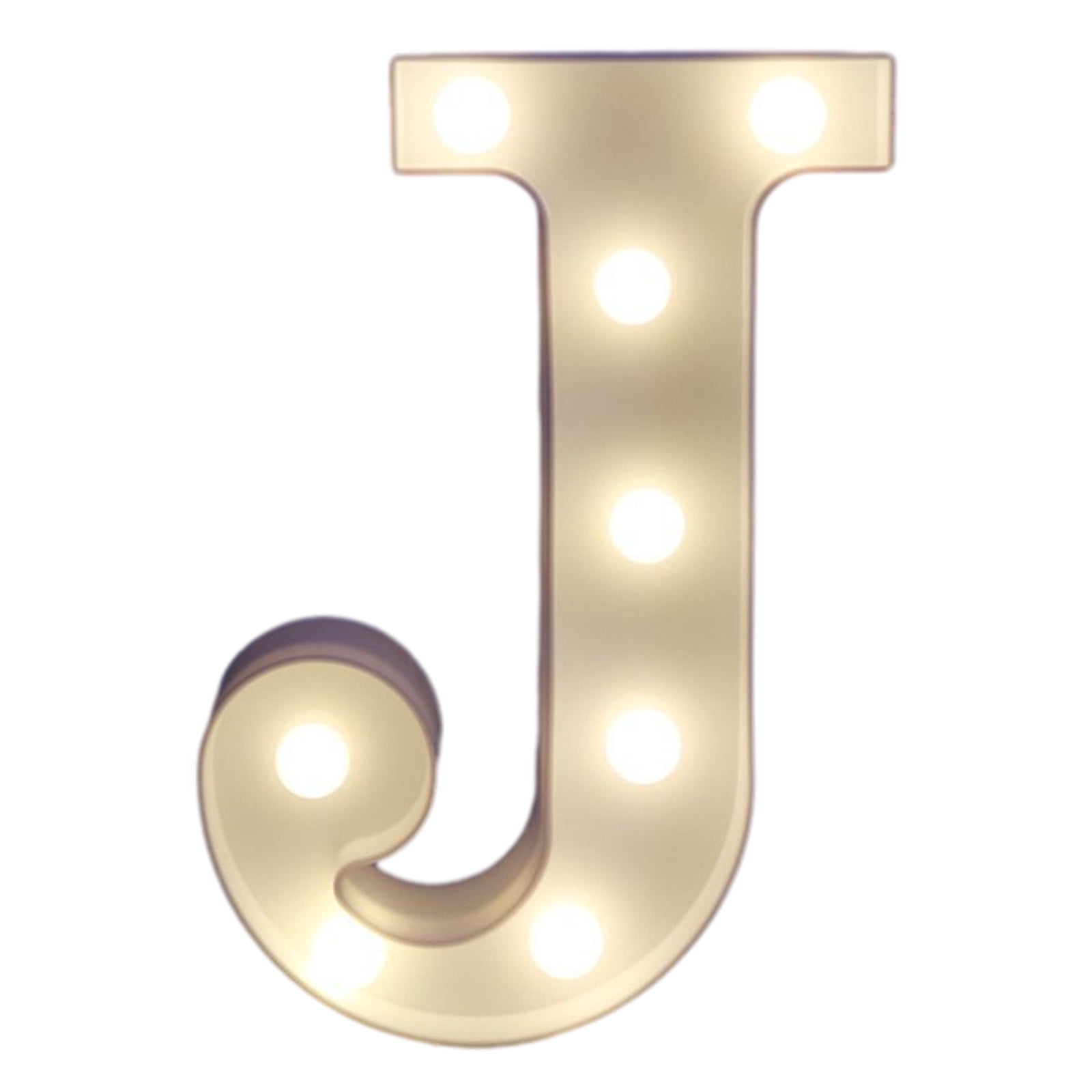 Tyidzon Light up LED Marquee Letters Lights, Alphabet J Letters Sign for Night Light Girls Bedroom Wedding Birthday Party Lamp Home Bar Christmas Decor