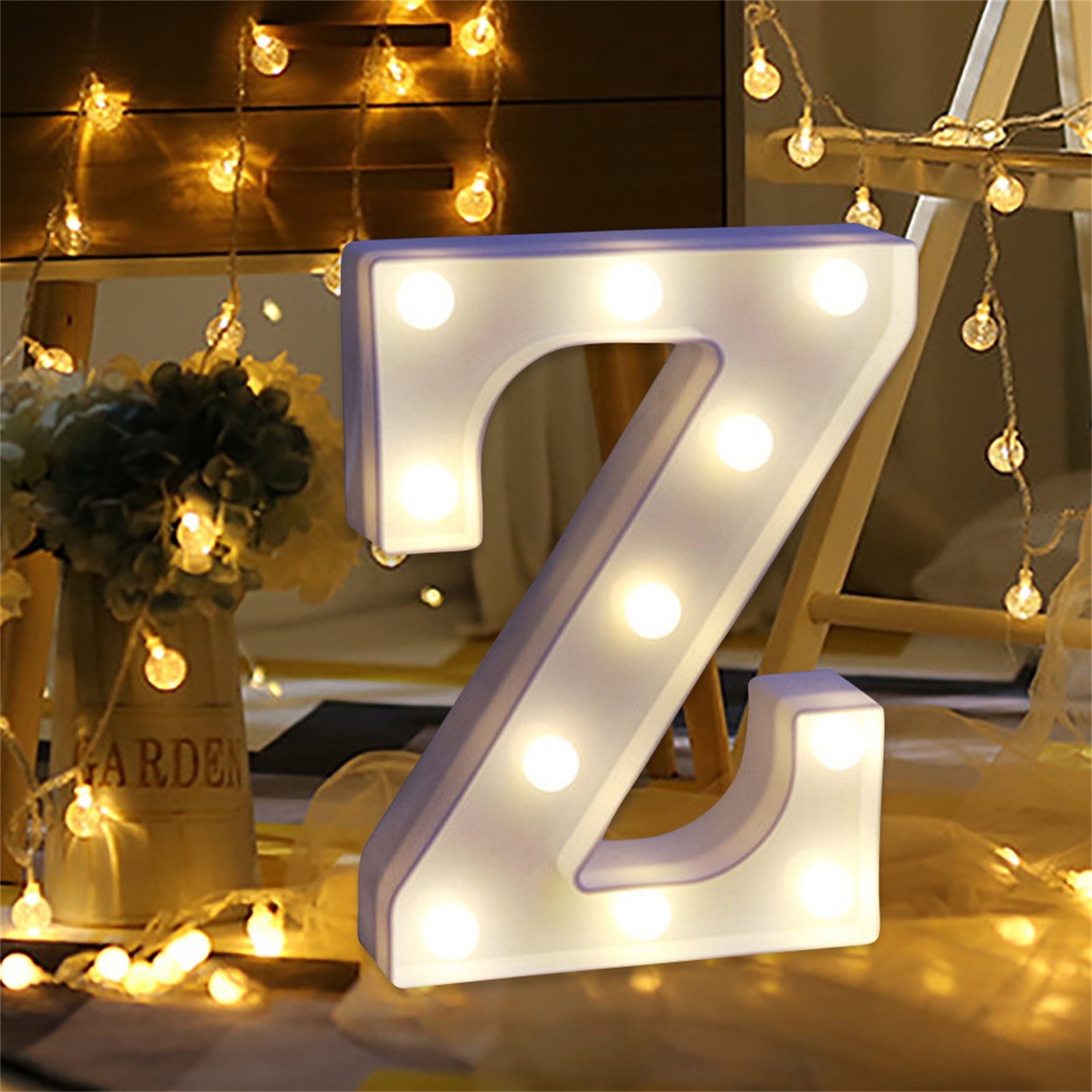 Tyidzon Light up Letters, Marquee Letters Sign LED Marquee Number Lights Sign for Night Light Home Bar Christmas Lamp Birthday Party Wedding Decorations Z