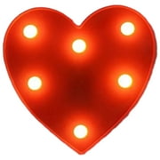 Tyidzon Light up Letters, Marquee Letter Lights, Battery Powered Letter Sign Lights for Party, Table, Wall Decor Red (Heart)